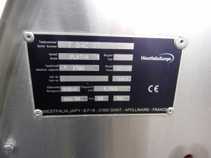 Alois Huber Landtechnik GmbH gebrauchter Milchkühltank