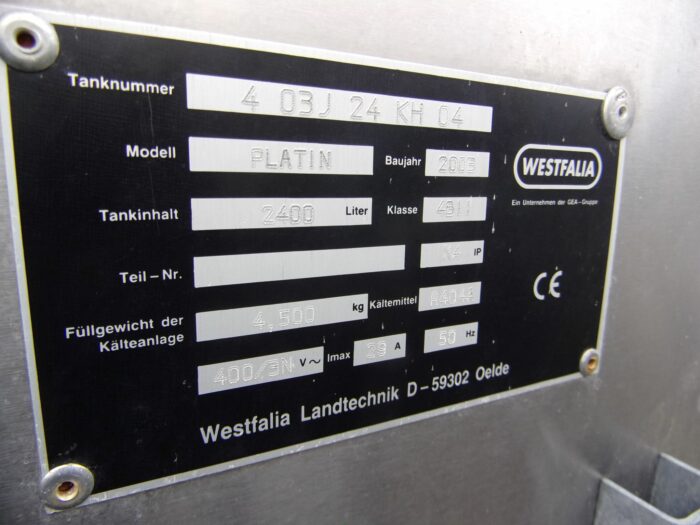 Alois Huber Landtechnik GmbH gebrauchter Milchkühltank