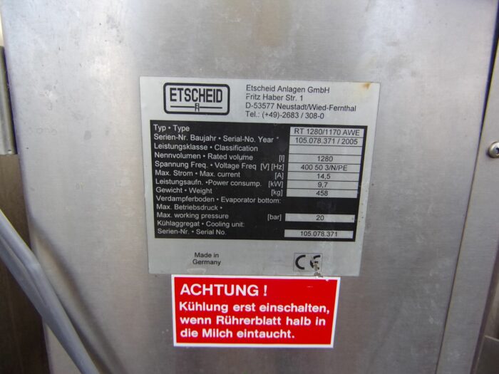 Alois Huber Landtechnik GmbH gebrauchter Milchkühltank