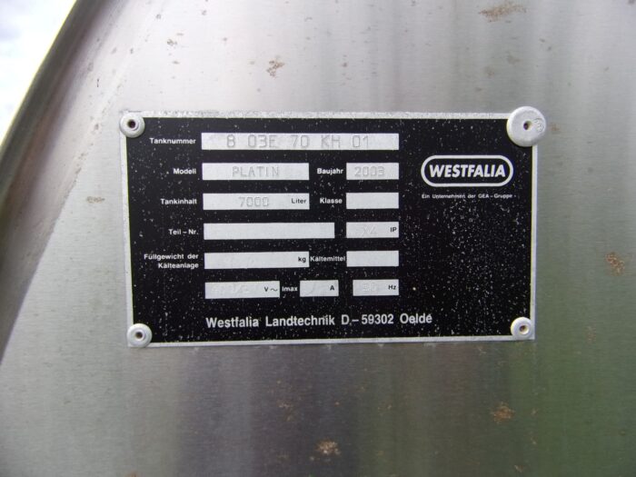 Alois Huber Landtechnik GmbH gebrauchter Milchkühltank